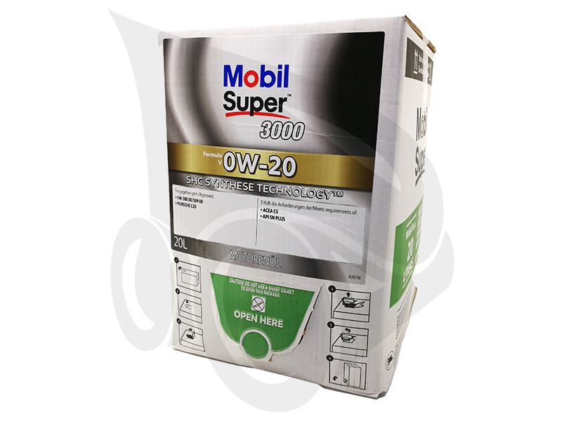 Mobil Super 3000 Formula V 0W-20, 20L