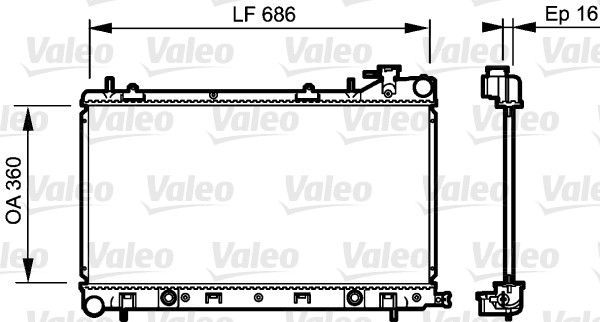 Valeo 735209 - Chladič vody -