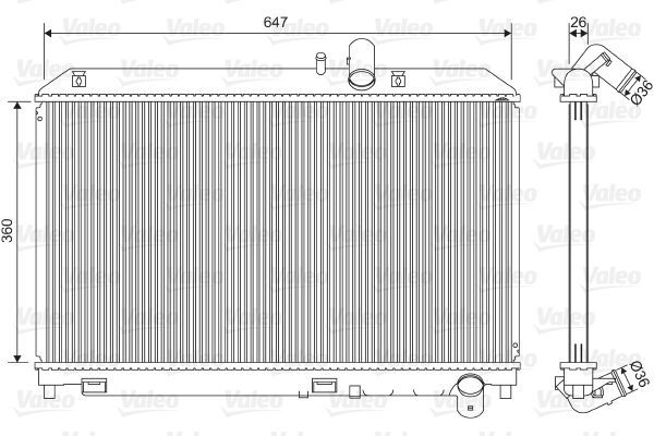 Valeo 701561 - Chladič vody -