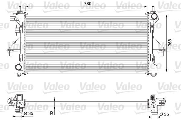 Valeo 701727 - Chladič vody -