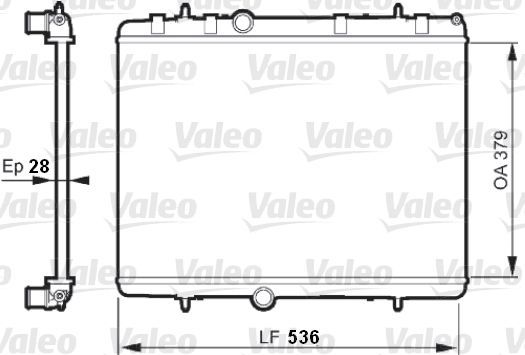 Valeo 735608 - Chladič vody -
