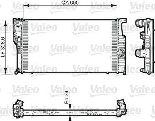 Valeo 735612 - Chladič vody -
