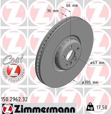 Zimmermann 150.2962.32 - Brzdový kotúč -