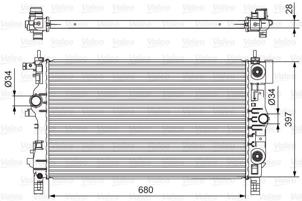 Valeo 701541 - Chladič vody -