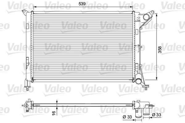 Valeo 701730 - Chladič vody -