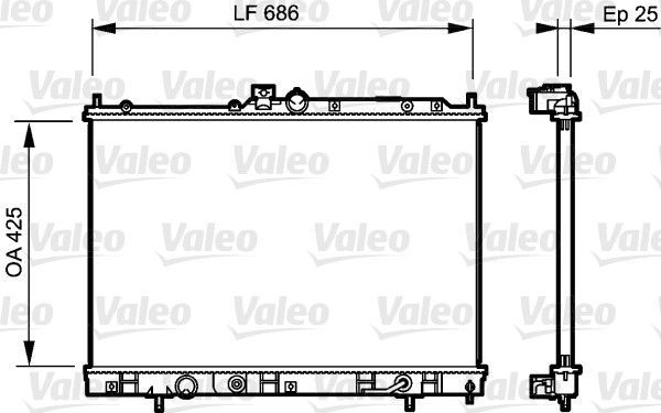 Valeo 735202 - Chladič vody -