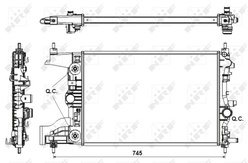 NRF 53153 - Chladič vody -
