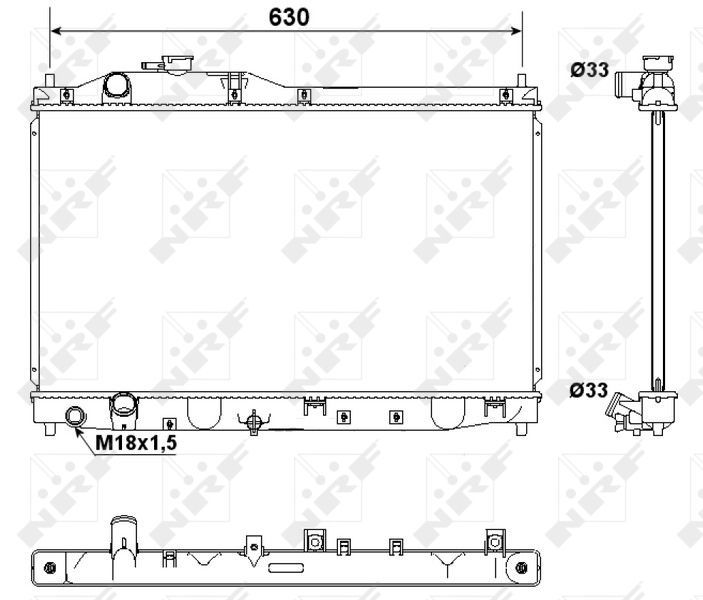 NRF 53180 - Chladič vody -
