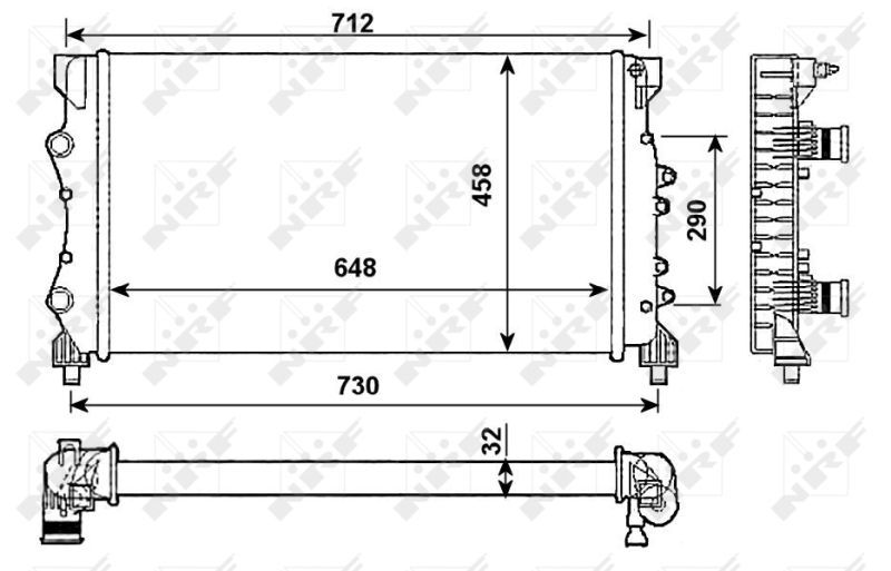 NRF 53990 - Chladič vody -