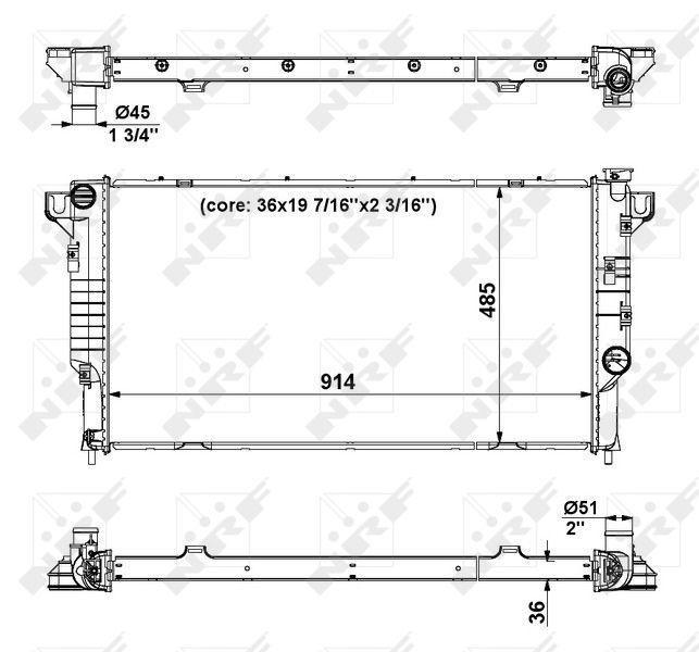 NRF 56024 - Chladič vody -