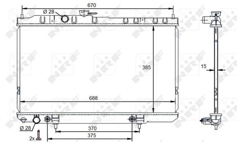 NRF 59100 - Chladič vody -