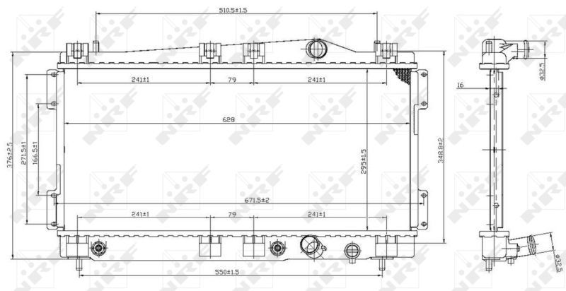 NRF 53955 - Chladič vody -