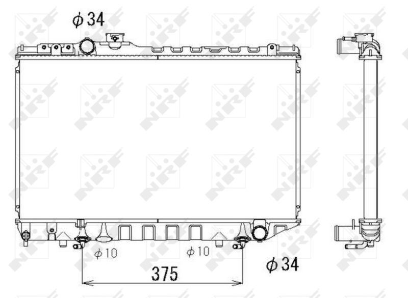 NRF 53334 - Chladič vody -