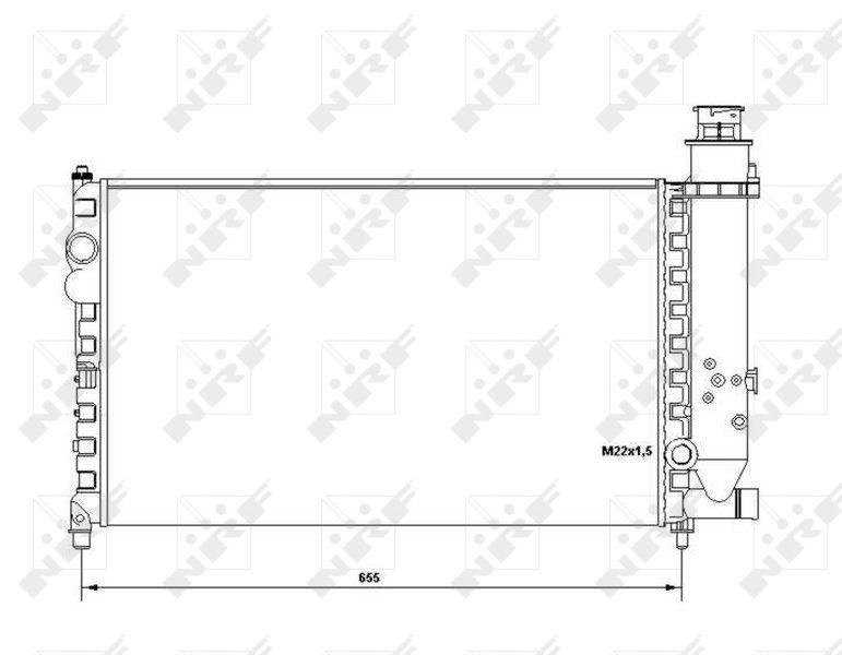 NRF 58683 - Chladič vody -