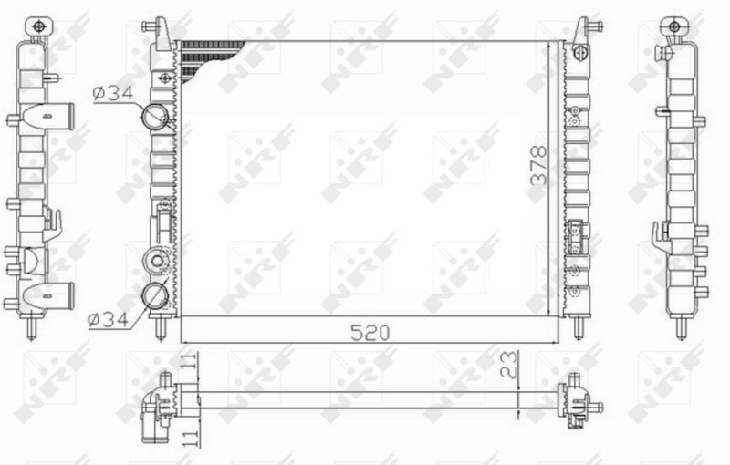 NRF 58726 - Chladič vody -