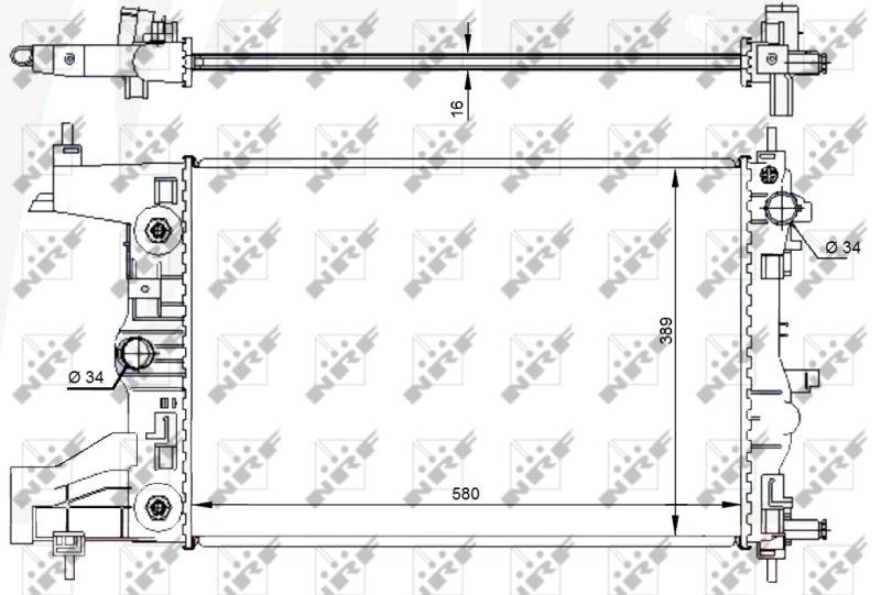 NRF 59144 - Chladič vody -