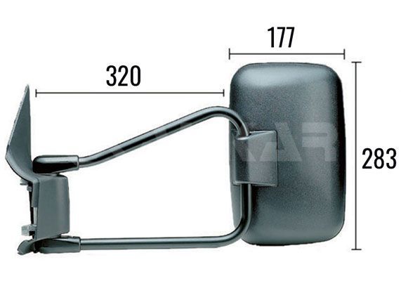 Alkar 9201962 - Spätné zrkadlo -