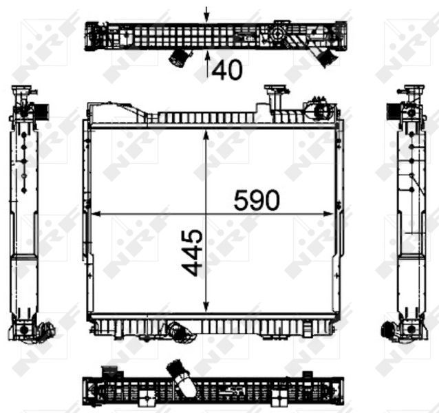 NRF 53860 - Chladič vody -