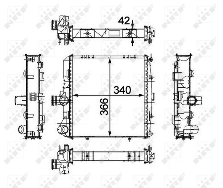 NRF 58486 - Chladič vody -