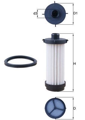 Knecht HX 232D - Hydraulický filter -
