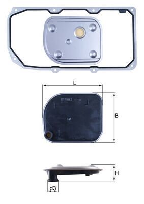 Knecht HX 158D1 - Hydraulický filter -