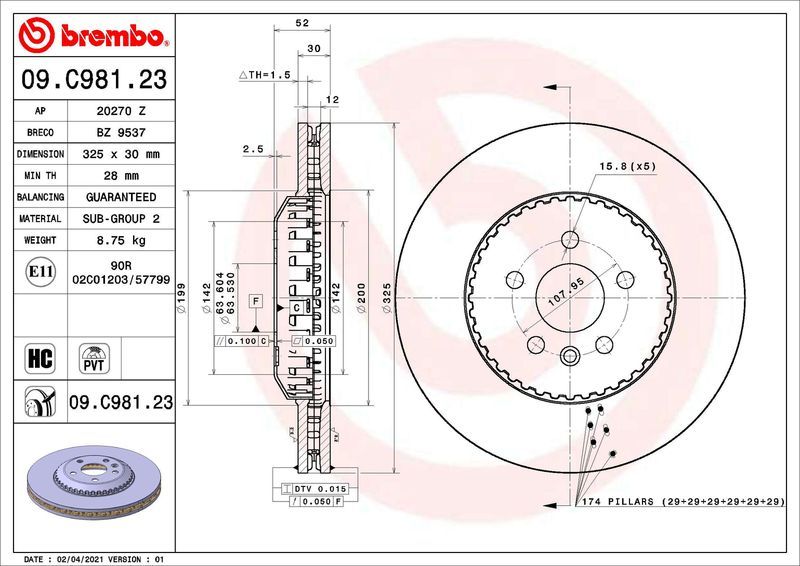 Brembo 09.C981.23