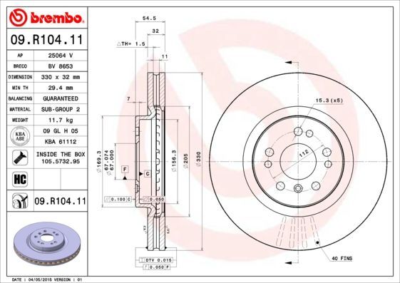 Brembo 09.R104.11