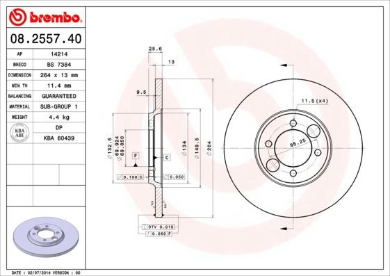 Brembo 08.2557.40