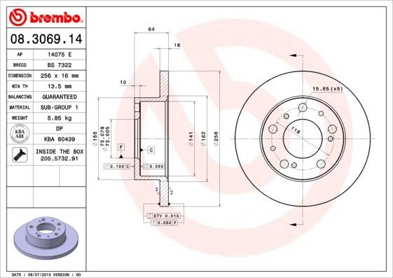 Brembo 08.3069.14
