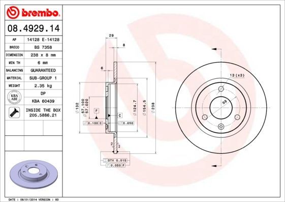 Brembo 08.4929.14