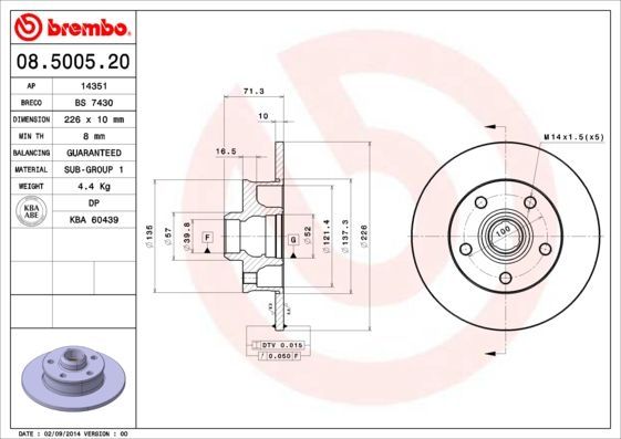 Brembo 08.5005.20