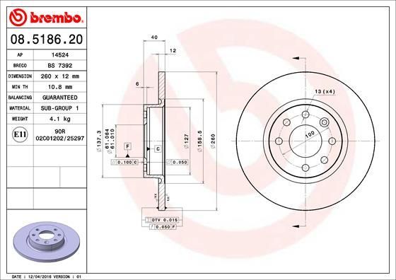 Brembo 08.5186.20