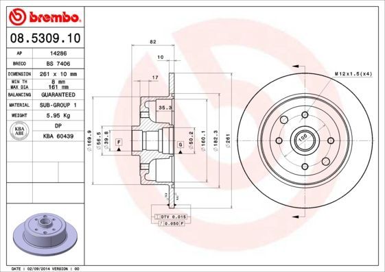 Brembo 08.5309.10