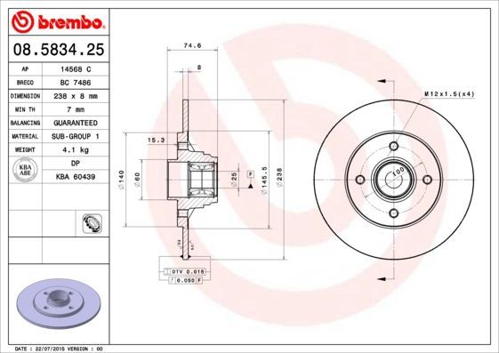 Brembo 08.5834.25