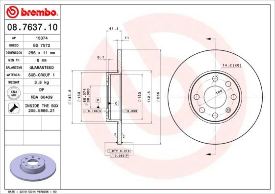 Brembo 08.7637.10