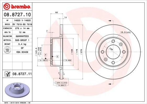 Brembo 08.8727.10
