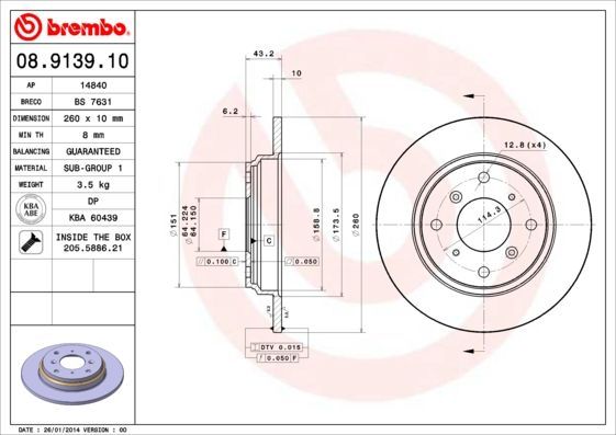 Brembo 08.9139.10