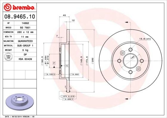 Brembo 08.9465.10