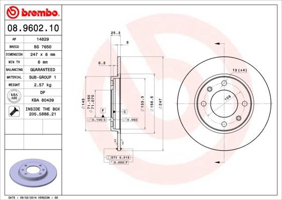 Brembo 08.9602.10
