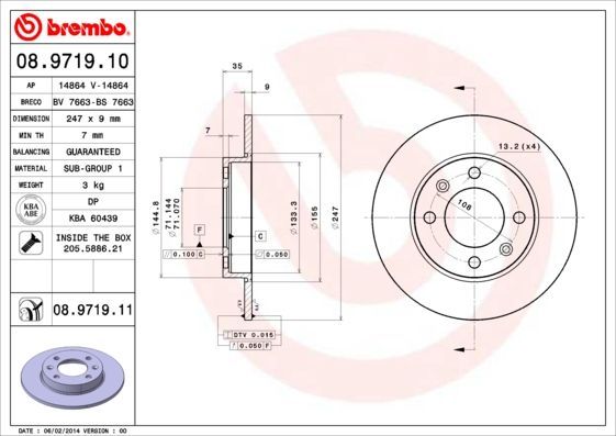 Brembo 08.9719.10