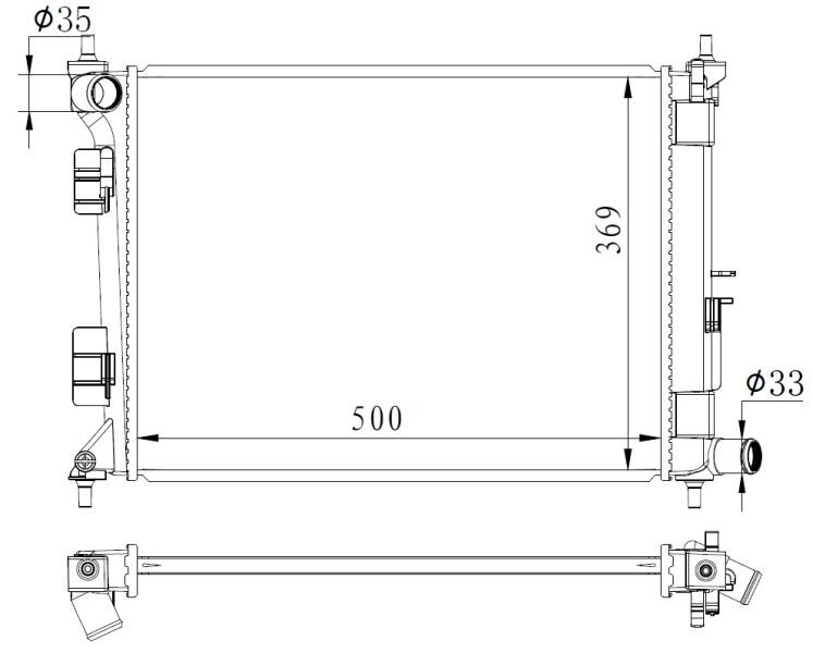 NRF 59263 - Chladič vody -