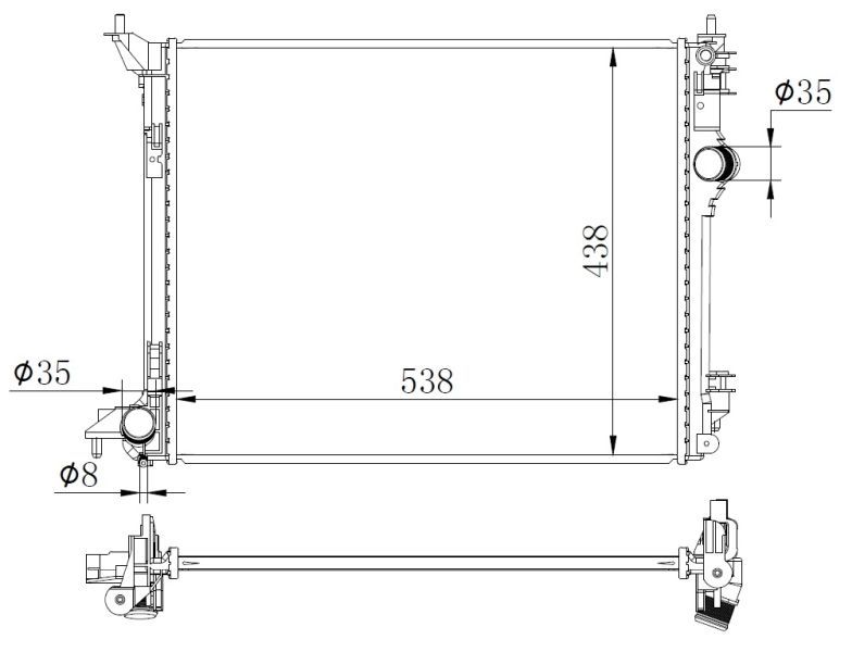 NRF 59270 - Chladič vody -