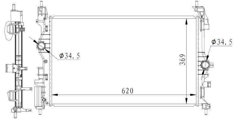 NRF 59272 - Chladič vody -