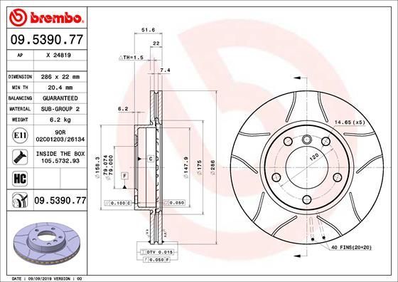 Brembo 09.5390.77