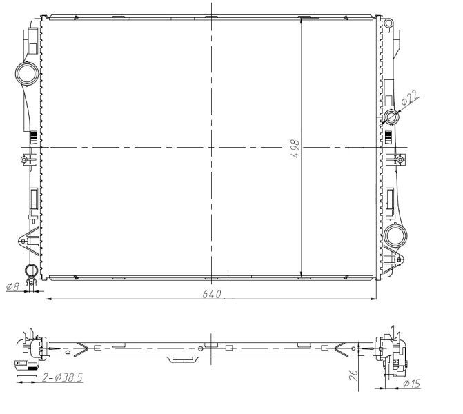 NRF 50041 - Chladič vody -