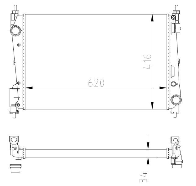 NRF 54752A - Chladič vody -