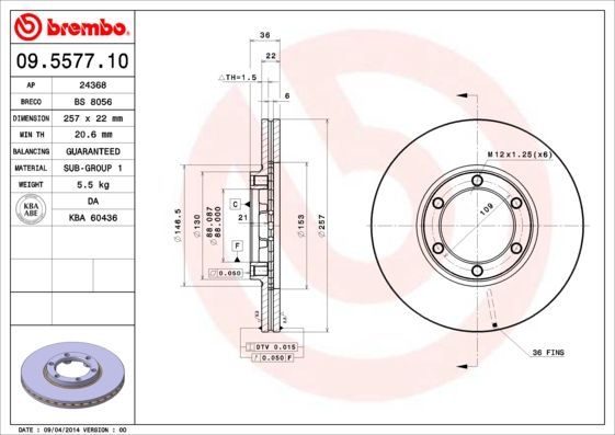Brembo 09.5577.10