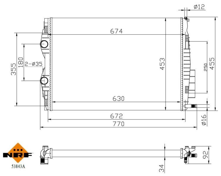 NRF 53843A - Chladič vody -