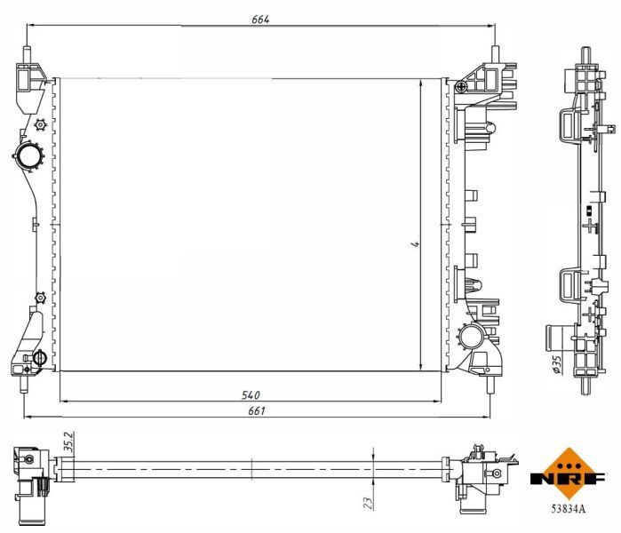 NRF 53834A - Chladič vody -