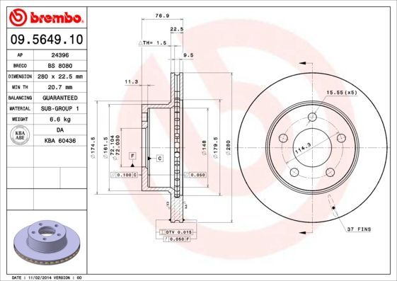Brembo 09.5649.10